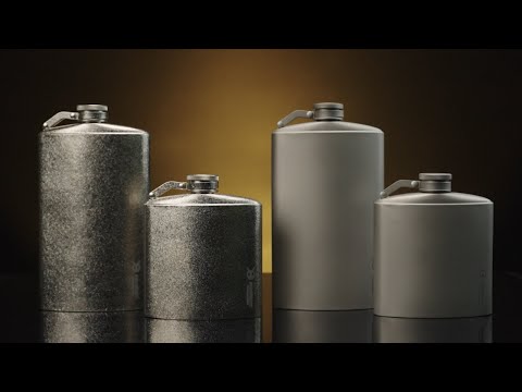 Updated Medium & Large Titanium Hip Flasks - SilverAnt Outdoors