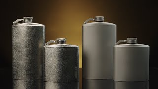 Updated Medium & Large Titanium Hip Flasks - SilverAnt Outdoors