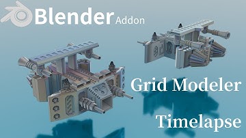 Blenderのアドオン「Grid Modeler」の紹介動画です。ショート版 概要欄にURLがあります。#blender #addon #gridmodeler