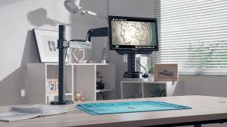 Elikliv EM4K-AF Flex10.1'' Autofocus Digital Microscope with Arm 4