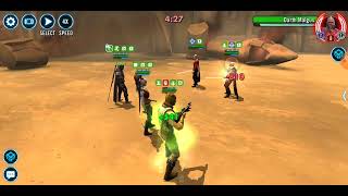 [3v3] Aurra/Bossk/Mando cleans up Malgus/Malak (15% HP, 165% defence): 25 banners