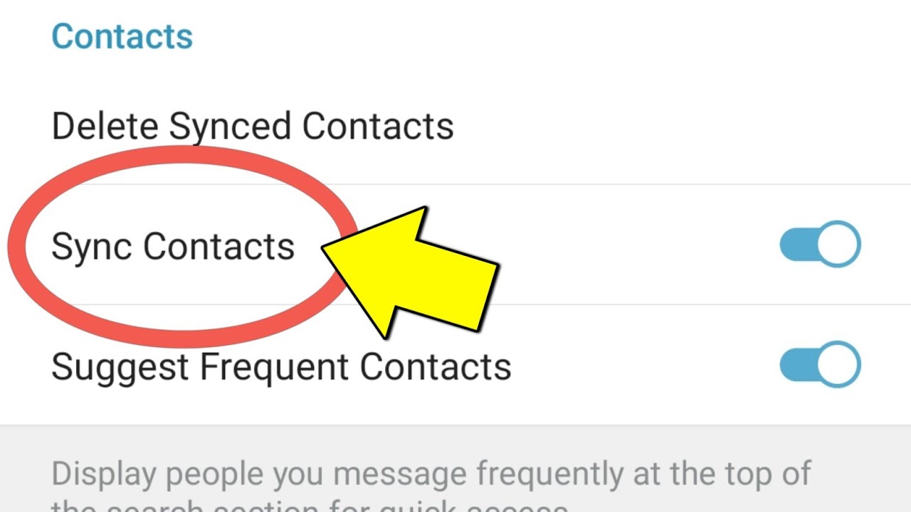 How To Remove Sync Contacts In Telegram