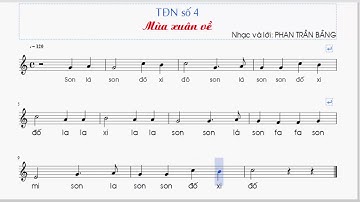Tập đọc nhạc số 4 lớp 7 || TDN SO 4 LOP 7 || Mùa xuân về