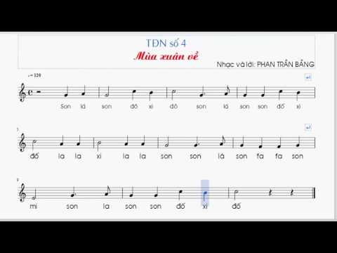 Video Tập đọc nhạc số 4 lớp 7 || TDN SO 4 LOP 7 || Mùa xuân... - youtube