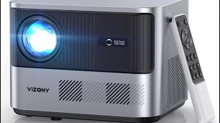 VIZONY FHD 1080P Projector 4K Support