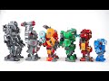 LEGO IRON MAN Mech Comparison | Iron Monger VS hydra stomper VS Hulkbuster | LEGO VS Movie