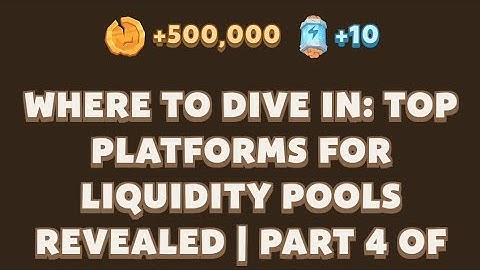 WHERE TO DIVE IN: TOP PLATFORMS FOR LIQUIDITY POOLS REVEALED | PART 4 | #memefi #memefisecretcode
