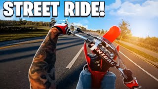 Street Riding My New 2021 Crf150R For The First Time Braap Vlogs