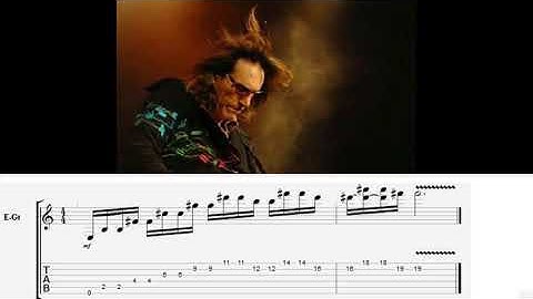 Steve Vai Style lick lesson with tab and backing