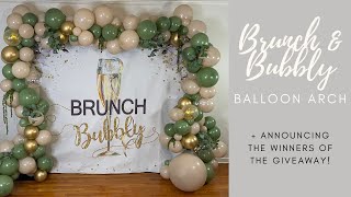 Brunch Backdrop Balloon Arch + Announcing Backdrop Giveaway Winners!