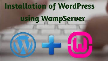 Wordpress instalation using Wampserver