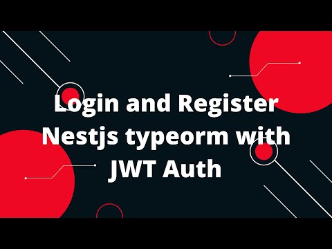 NestJS, TypeORM and PostgreSQL #2 Login and Register Nestjs typeorm with JWT Auth