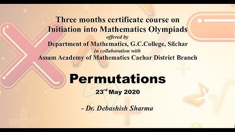 Permutations of distinct objects | Combinatorics | Lecture 10