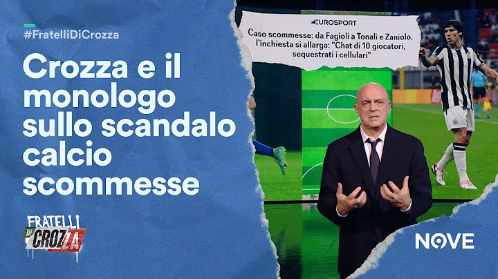 Crozza e il suo monologo sullo scandalo del Calcio Scommesse | Fratelli di Crozza