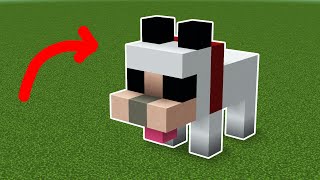 HOW TO MAKE A WOLF STATUE IN MINECRAFT screenshot 2