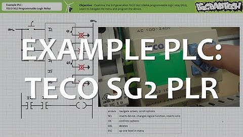 Example PLC: TECO SG2 PLR (Full Lecture)
