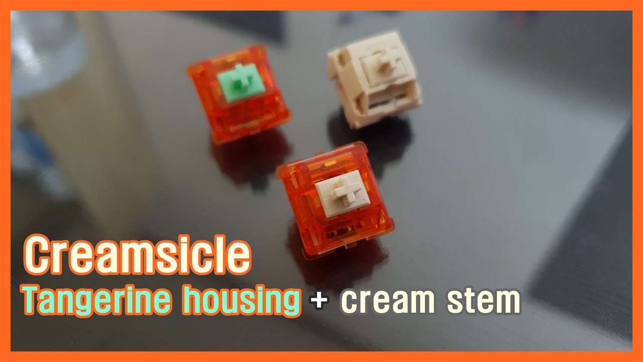 Creamsicle switch typing sound / 크림시클 윤활 타건 YouTube