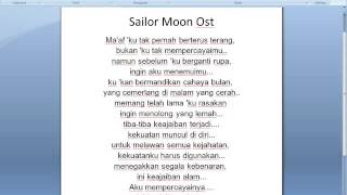Song Lyrics : Sailor Moon OST
