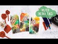 Grungy Mixed Media Tags with my New Stamps & Derwent Inktense Pencils