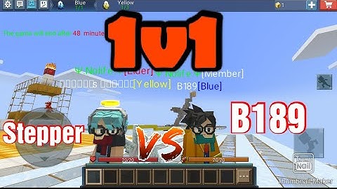 1v1 with iAmNotStepper😮🔥 (BlockMan GO: BlockyMods)