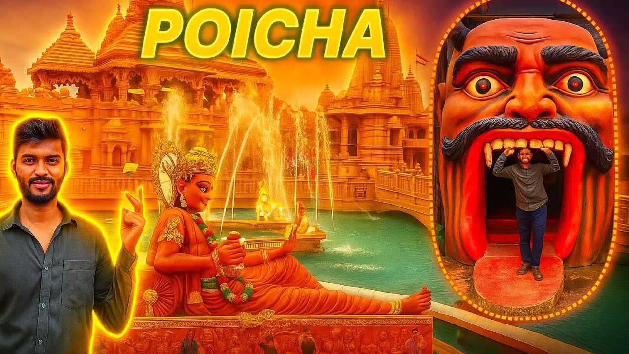 is these the most beautiful temple?( POICHA Gujarat) #india #@CrazyXYZ