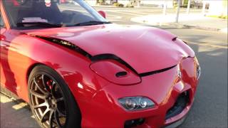 FD Rx7 Crash (Short Version) FineVu Dash Cam
