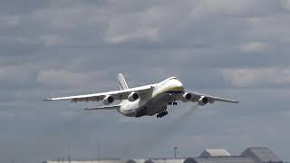 Antonov Design Bureau An-124-100M UR-82007 ADB250F Departing Avalon Airport