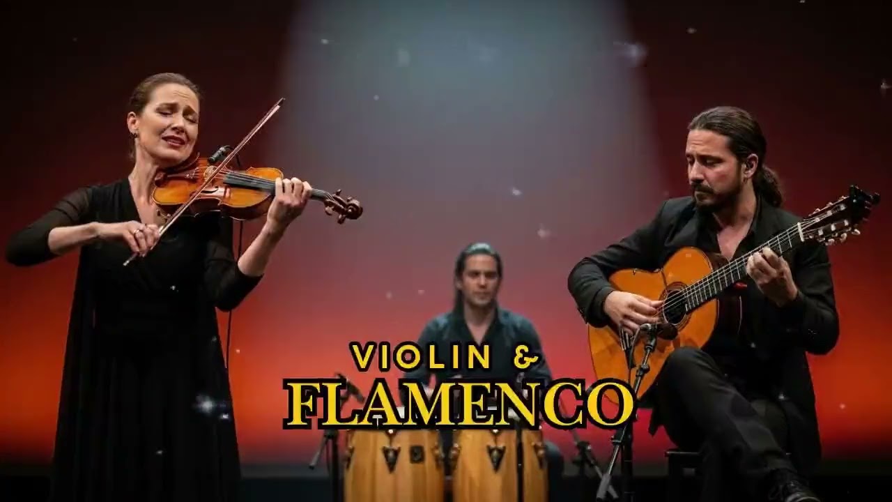 Relaxing Flamenco Guitar & Violin 🌙 Viaje de Meditación Nocturna Profunda