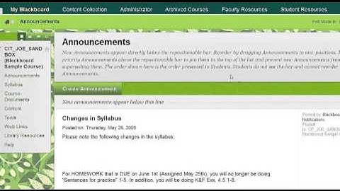 Blackboard 9.1.13: Temporarily Switch Roles from Instructor to Student