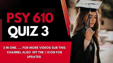PSY 610, Quiz#3, Neurological Bases of Behavior, Quiz 3 || two quiz in one video || VU