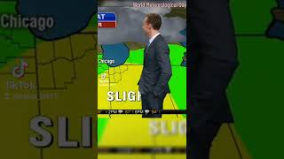 World Meteorological Day with Tom Hiddleston at the weather forecast at Chicago, 2016 as Loki!