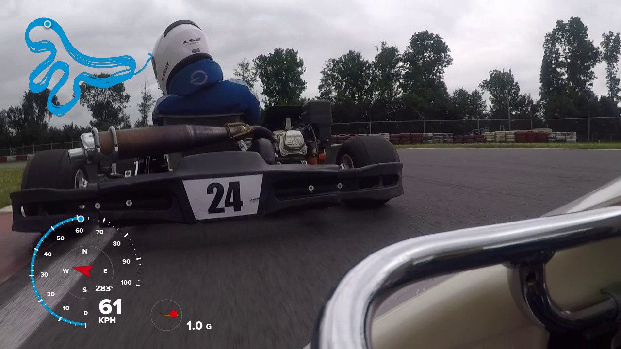 Lelystad Kart Rotax Max Senior 25/06/17 op ''natte'' baan