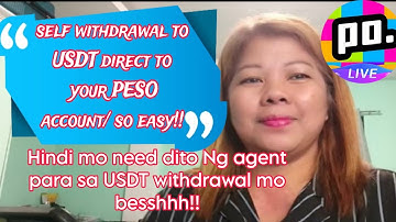 PAANO MAG WITHDRAW GAMIT ANG USDT KAY POPPO LIVE? USDT to your php WALLET/hindi ito dadaan kay Agent