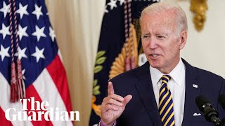 Joe Biden hails July's 'zero' inflation