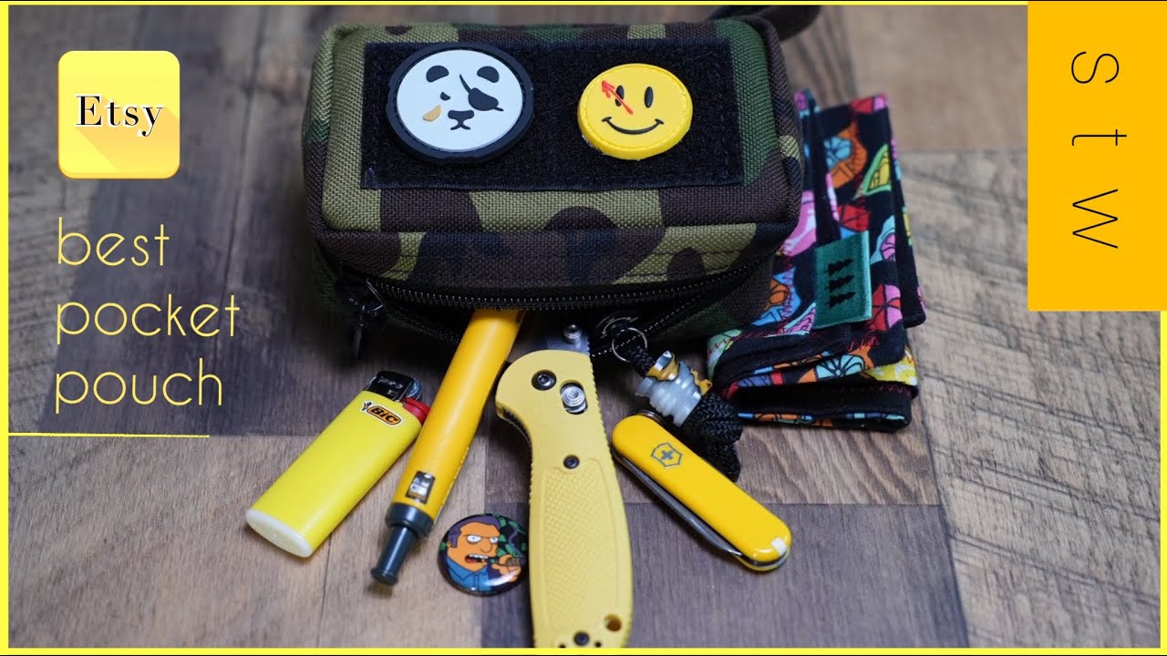 Best EDC pocket Pouch on Etsy ?? STW my yellow carry YouTube