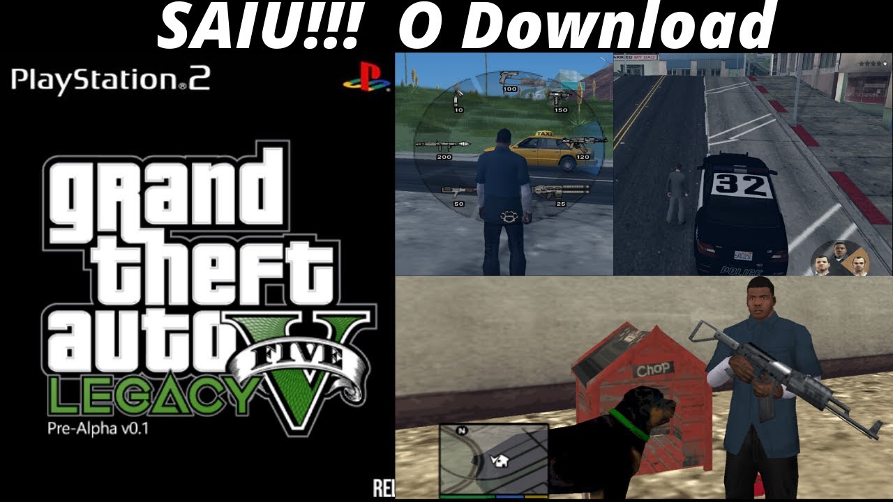 GTA V Legacy [REPRO-PACTH] - PS2 - Sebo dos Games - 10 anos!