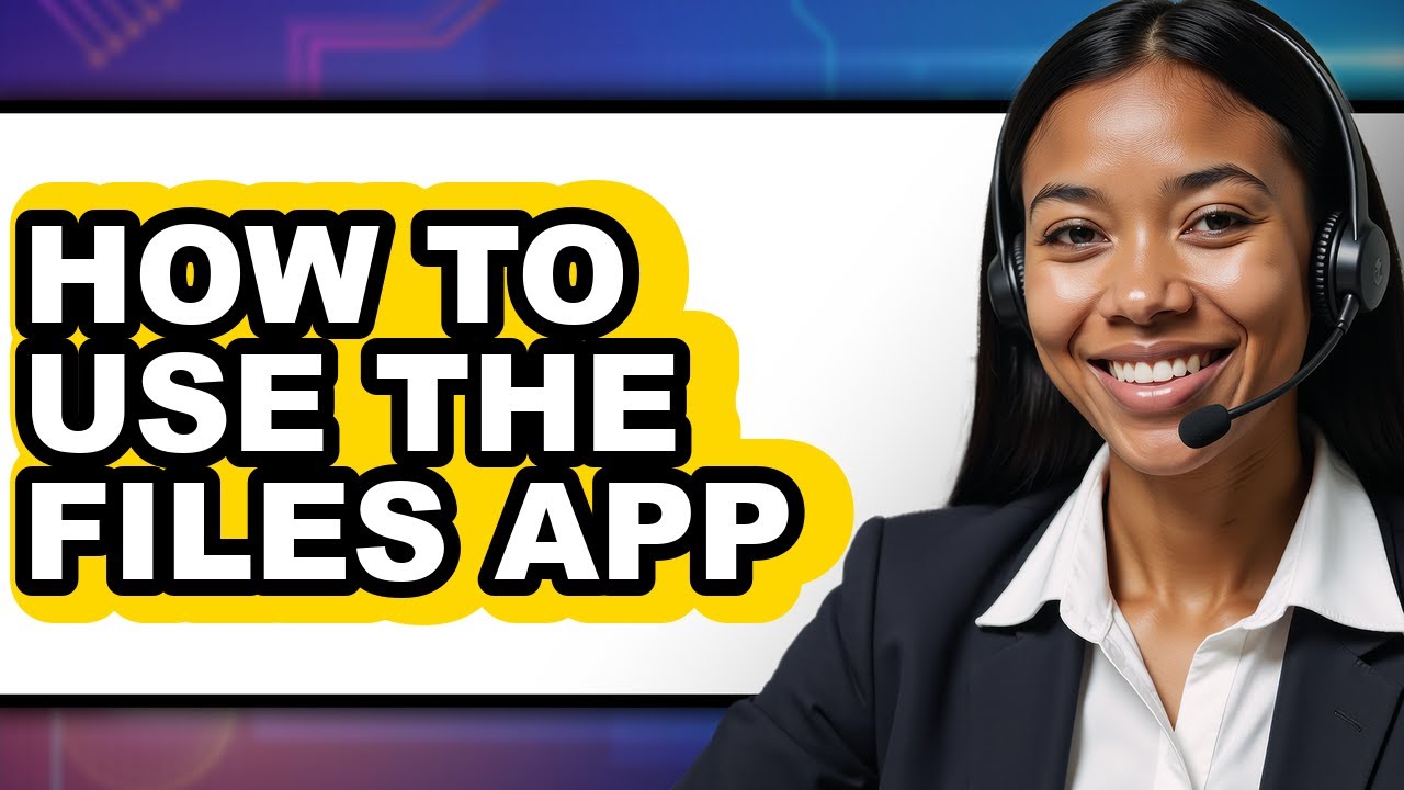How to Use the Files App (updated) - YouTube