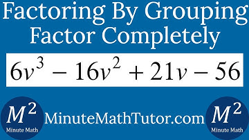 Factor 6v^3-16v^2+21v-56
