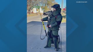 Man arrested after pipe bomb found inside a vehicle in Columbus