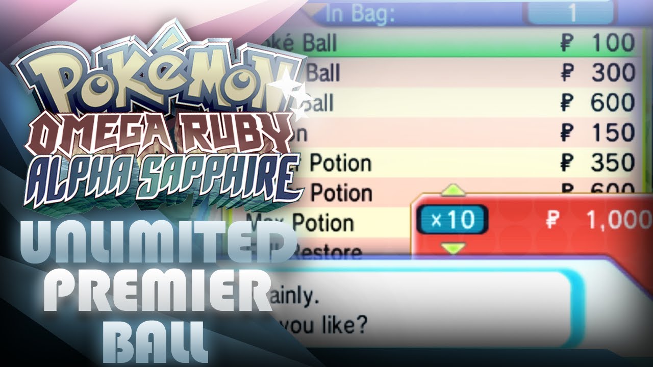 How to make UNLIMITED money on Pokemon ORAS 