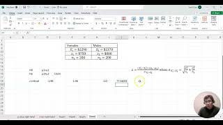 MAT 209 Lesson 16-1 Two sample hypothesis test with large sample case Two tail test