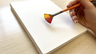 How to paint a autumn lake step by step? 🦢