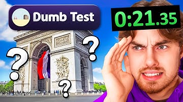 Can I Get the WORLD RECORD on the Dumb Test?