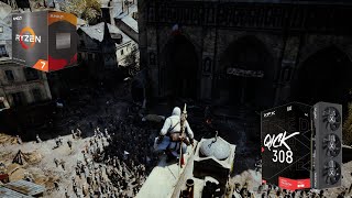 Assassin's Creed Unity | Free Roam | Ryzen 7 5700X + RX 7600 | Benchmark Test | AFMF 2 | 990p