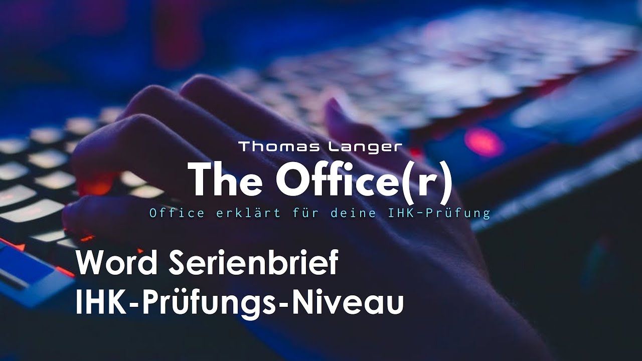 Update New Serienbrief IHK Prüfungs-Niveau