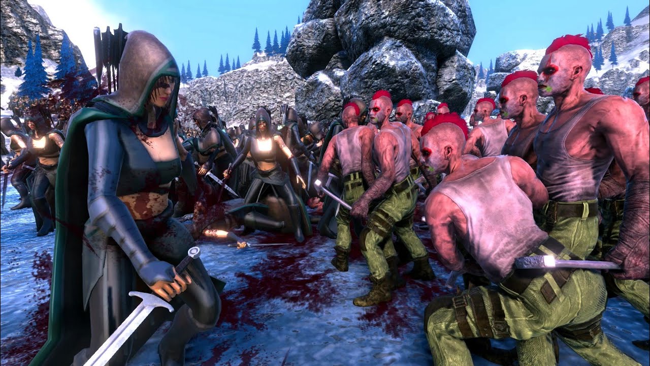 10,000 Lady Blade Assassin VS. 10,000 Goons with Hammer - Ultimate Epic Battle Simulator - UEBS