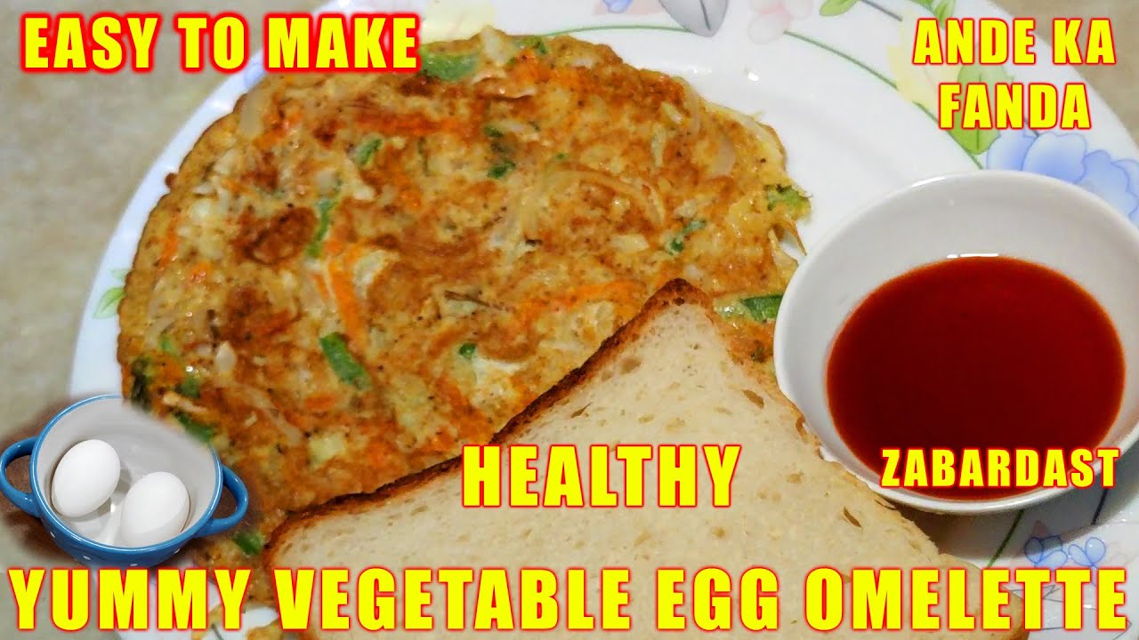 Yummy Vegetable Egg Omelette Healthy Quick & Easy Recipe Weight Loss Make Like This Worlds Best