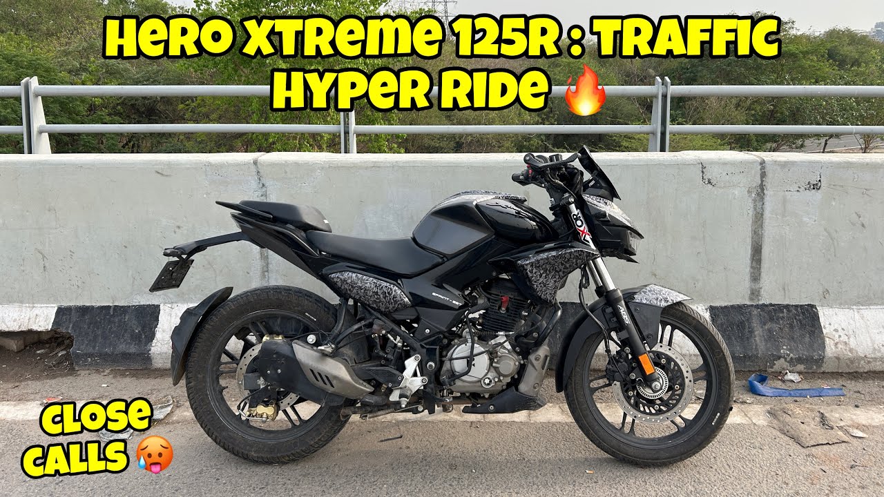 Hero Xtreme 125R : Traffic Hyper Ride 🔥| Close Calls 🥵| YWB Vlogs