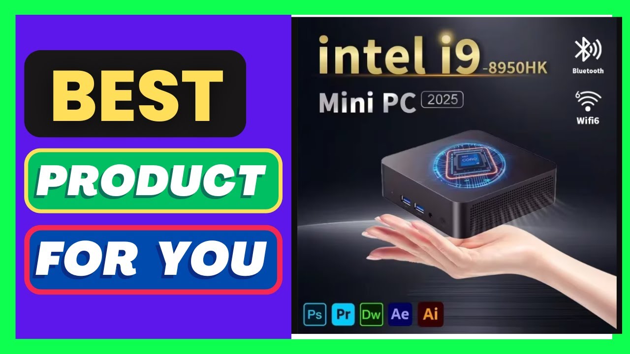 2025 Mini PC  Intel Core i9 8950HK Windows 11 Pro 16GB DDR