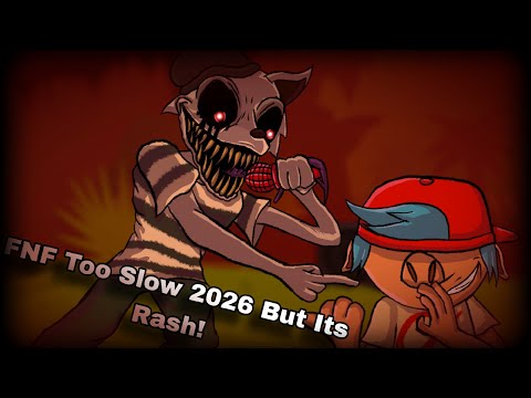 FNF TOO SLOW 2026 BUT ITS RASH! 🦝 / Roblox Piggy Blender Animation